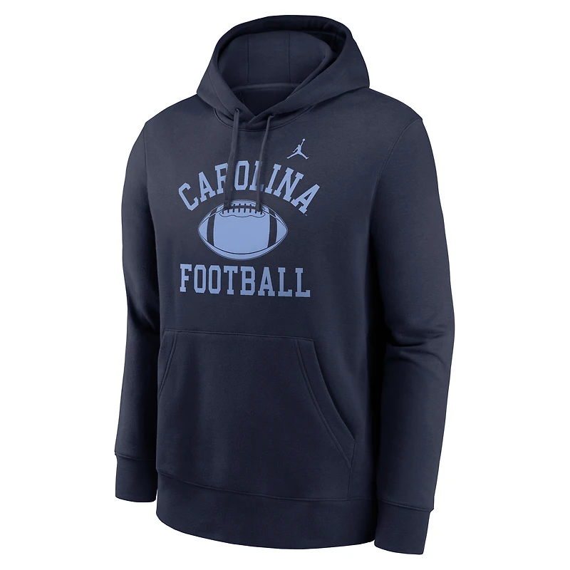 Sweat à capuche Belichick bleu marine Jordan Brand pour homme, équipe des Tar Heels de Caroline du Nord