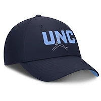 Casquette ajustable Jordan Brand bleu marine pour homme, North Carolina Tar Heels Club Prep Performance