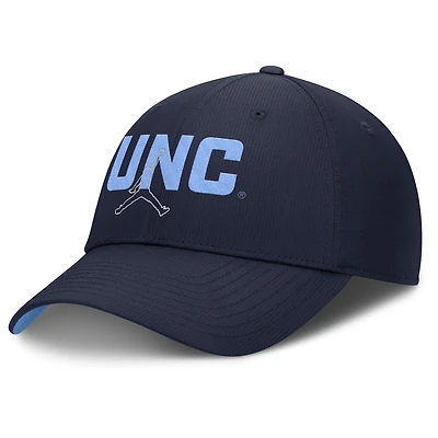 Casquette ajustable Jordan Brand bleu marine pour homme, North Carolina Tar Heels Club Prep Performance