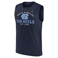 Men's Jordan Brand Navy North Carolina Tar Heels Primetime Legend Dri-FIT Muscle Tank Top