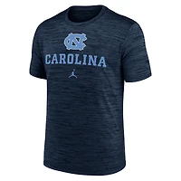 T-shirt Jordan Brand pour hommes, bleu marine, North Carolina Tar Heels Primetime Velocity