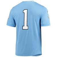 Maillot de match Jordan Brand #1 Carolina Blue North Tar Heels pour hommes