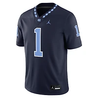 Maillot Jordan Brand #1 bleu marine pour homme des Tar Heels de Caroline du Nord, match alternatif