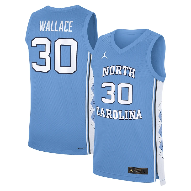 Men's Jordan Brand Rasheed Wallace Carolina Blue North Tar Heels Road Replica Basketball Jersey