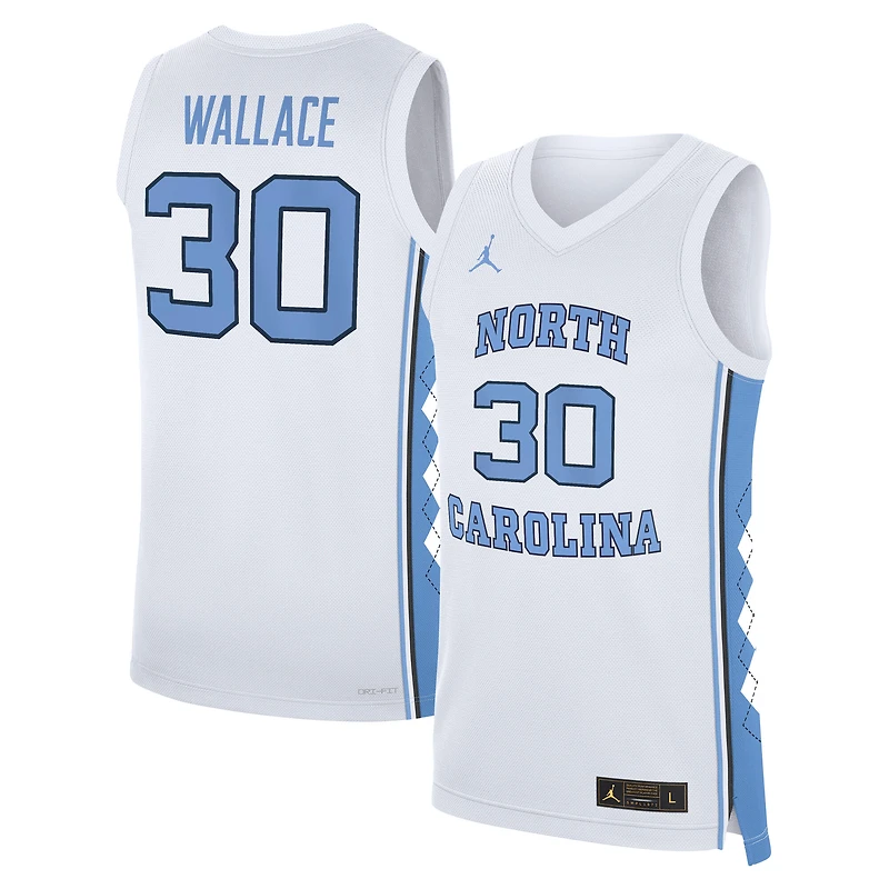 Men's Jordan Brand Rasheed Wallace White North Carolina Tar Heels Replica Basketball Jersey