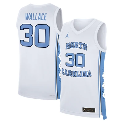 Men's Jordan Brand Rasheed Wallace White North Carolina Tar Heels Replica Basketball Jersey