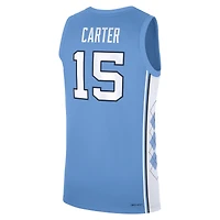 Men's Jordan Brand Vince Carter Carolina Blue North Tar Heels Road Replica Basketball Jersey