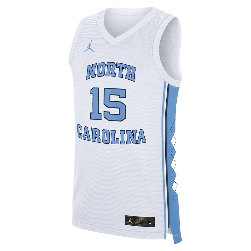 Maillot de basket-ball réplique Jordan Brand Vince Carter blanc pour homme des North Carolina Tar Heels