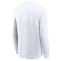 Men's Jordan Brand White North Carolina Tar Heels Alternate Logo Long Sleeve T-Shirt