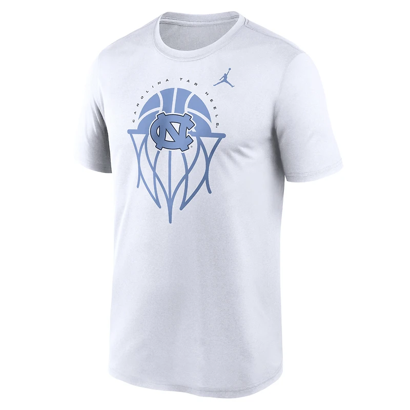 Men's Jordan Brand White North Carolina Tar Heels Basketball Icon Legend Dri-FIT T-Shirt