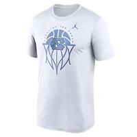 Men's Jordan Brand White North Carolina Tar Heels Basketball Icon Legend Dri-FIT T-Shirt