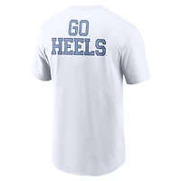 Men's Jordan Brand White North Carolina Tar Heels Blitz 2-Hit T-Shirt