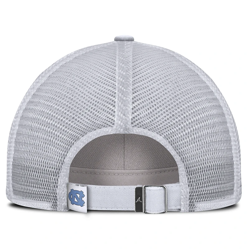 Men's Jordan Brand White North Carolina Tar Heels Club Campus Trucker Adjustable Hat