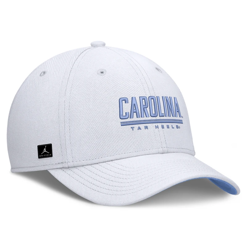 Men's Jordan Brand White North Carolina Tar Heels Game Day Rise Swooshflex Hat