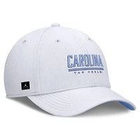 Men's Jordan Brand White North Carolina Tar Heels Game Day Rise Swooshflex Hat
