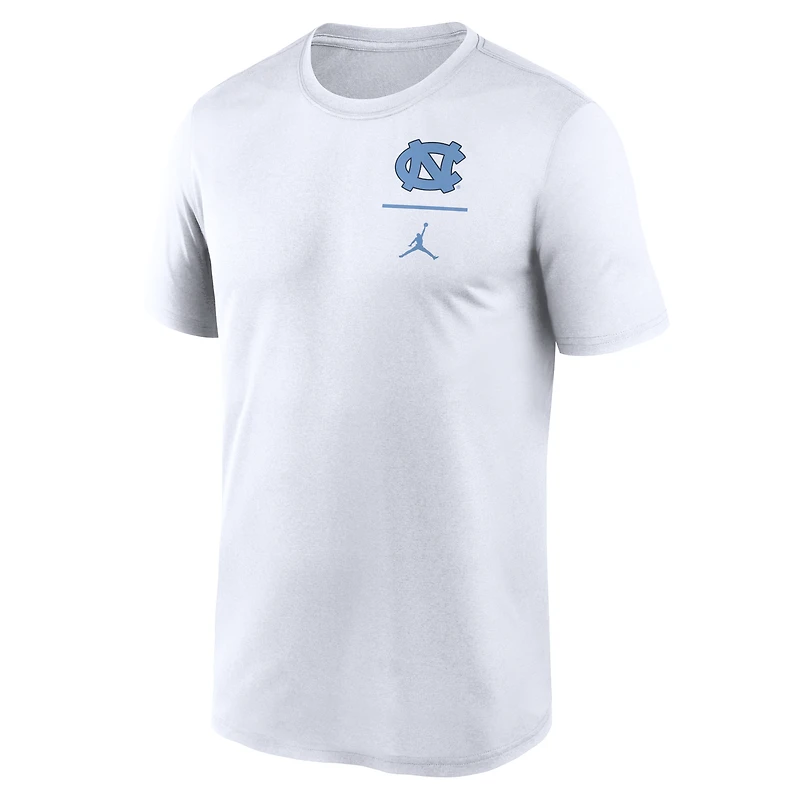 Men's Jordan Brand White North Carolina Tar Heels Primary Logo Legend Performance T-Shirt