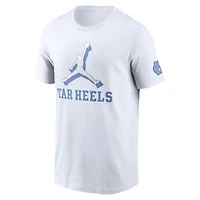 Men's Jordan Brand White North Carolina Tar Heels Primetime 2-Hit Swoosh T-Shirt