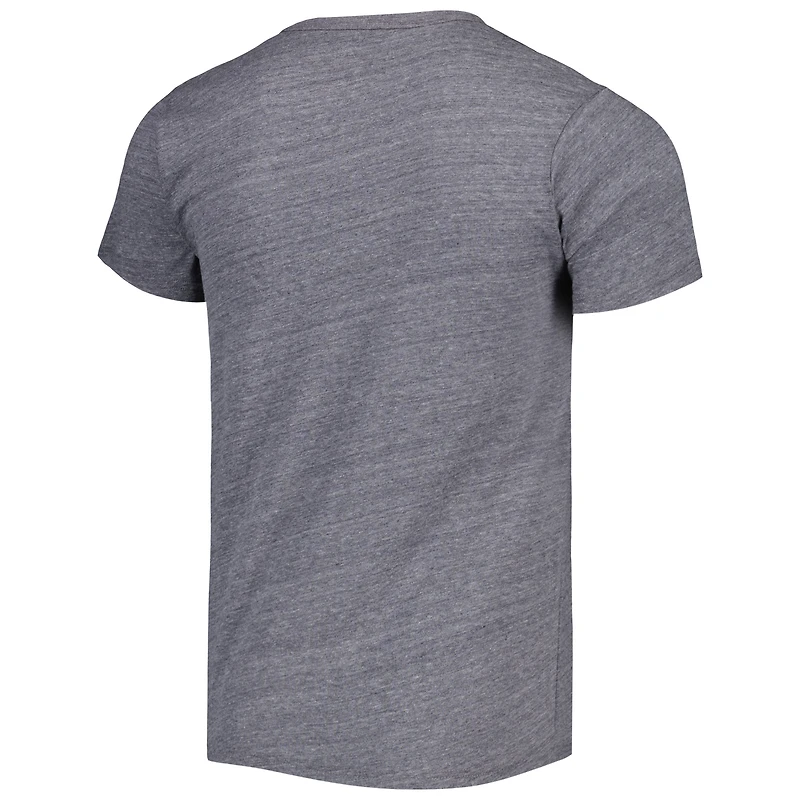T-shirt à trois mélanges pour hommes League Collegiate Wear Heather Grey North Carolina Tar Heels Local Victory Falls