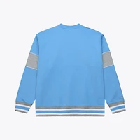 Sweat-shirt polaire Mitchell & Ness bleu Caroline pour homme, aux couleurs des Tar Heels de du Nord