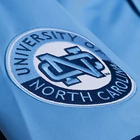 Men's Mitchell & Ness Carolina Blue North Tar Heels Double Clutch Lightweight Satin Full-Snap Jacket