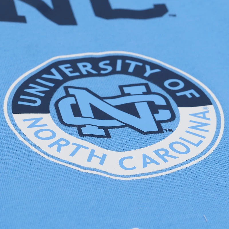 Men's Mitchell & Ness Carolina Blue North Tar Heels Double Clutch Premium T-Shirt