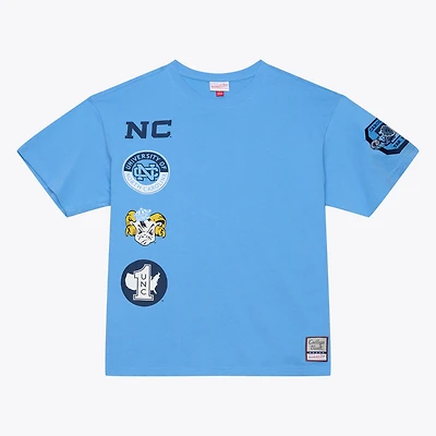 Men's Mitchell & Ness Carolina Blue North Tar Heels Double Clutch Premium T-Shirt
