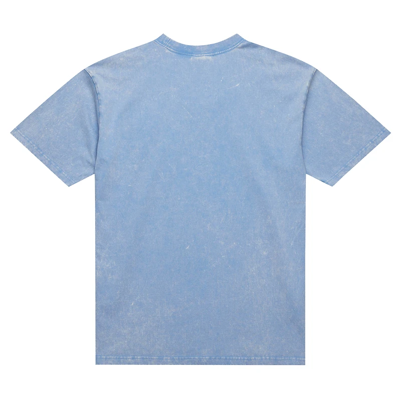 T-shirt bleu Carolina Tar Heels Throwback Fade Away de Mitchell & Ness pour hommes