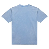 T-shirt bleu Carolina Tar Heels Throwback Fade Away de Mitchell & Ness pour hommes