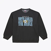 Sweat-shirt polaire Mitchell & Ness pour homme, couleur anthracite, North Carolina Tar Heels Downtown