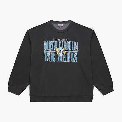 Men's Mitchell & Ness Charcoal North Carolina Tar Heels Downtown Fleece Sweatshirt
