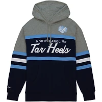 Men's Mitchell & Ness Navy North Carolina Tar Heels Head Coach Pullover Hoodie