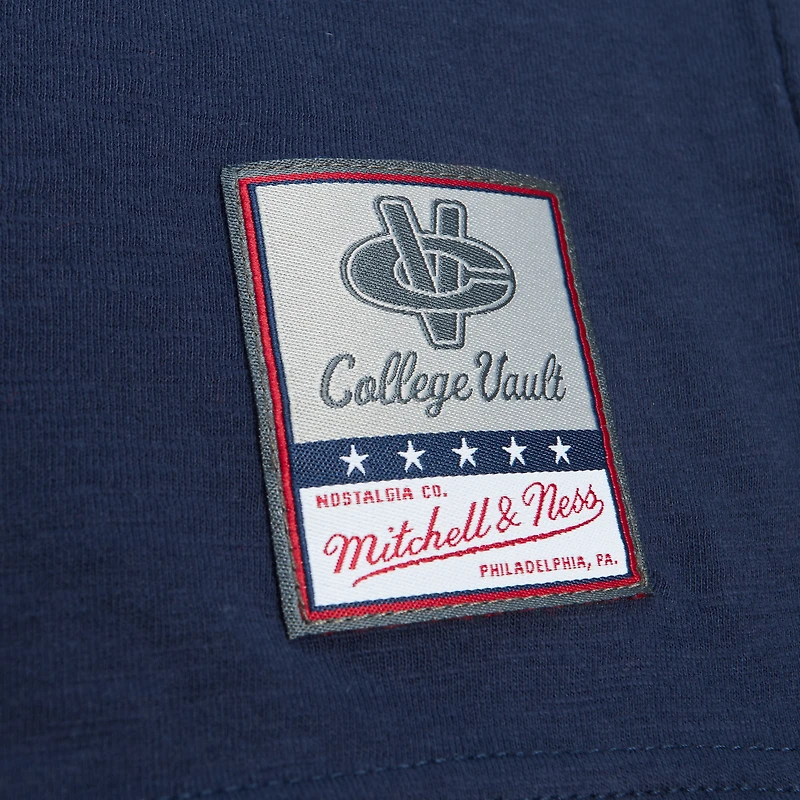Men's Mitchell & Ness Navy North Carolina Tar Heels Legendary Slub Raglan Long Sleeve T-Shirt