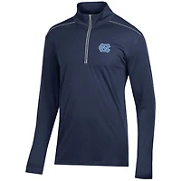 Men's Navy North Carolina Tar Heels Classic Jacquard Quarter-Zip Pullover Top