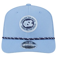 Casquette extensible à boutons-pression COOLERA 9SEVENTY en corde bleue Carolina Tar Heels de New Era pour homme