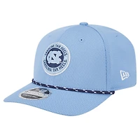 Casquette extensible à boutons-pression COOLERA 9SEVENTY en corde bleue Carolina Tar Heels de New Era pour homme