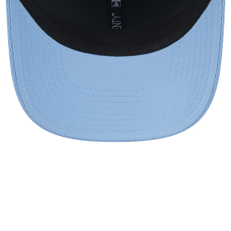 Casquette extensible à boutons-pression COOLERA 9SEVENTY en corde bleue Carolina Tar Heels de New Era pour homme