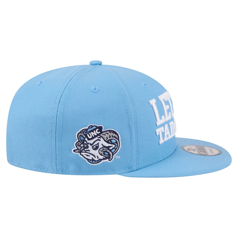 Men's New Era  Carolina Blue North Carolina Tar Heels Go Team 9FIFTY Snapback Hat