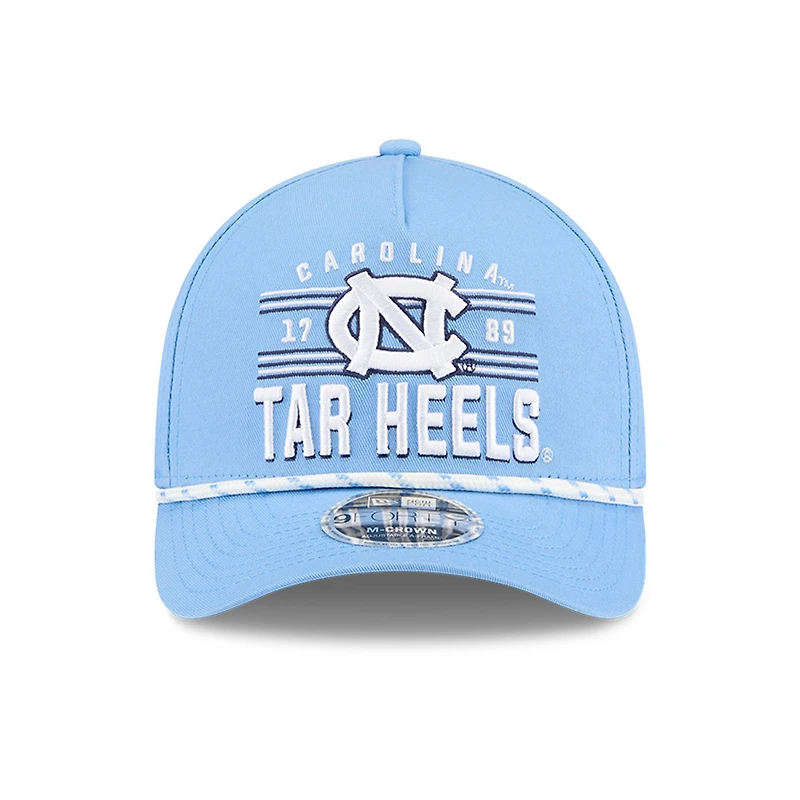 Casquette ajustable New Era 9FORTY M-Crown bleu Caroline pour homme, édition spéciale North Carolina Tar Heels, March Madness historique