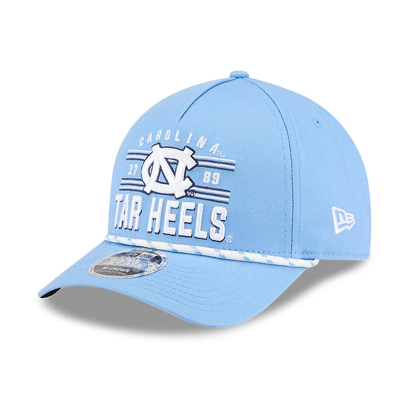 Casquette ajustable New Era 9FORTY M-Crown bleu Caroline pour homme, édition spéciale North Carolina Tar Heels, March Madness historique