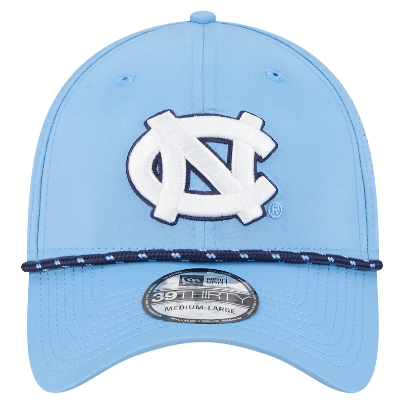 Men's New Era  Carolina Blue North Tar Heels Rope 39THIRTY Flex Hat
