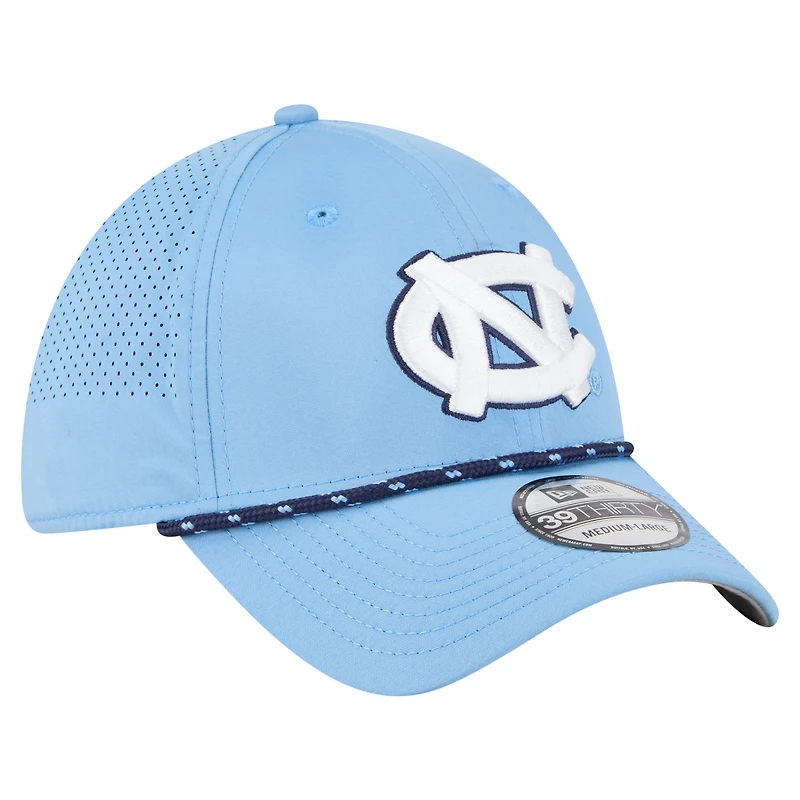 Men's New Era  Carolina Blue North Tar Heels Rope 39THIRTY Flex Hat