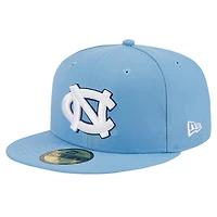 Casquette ajustée 59FIFTY bleu clair pour homme des Tar Heels de Caroline du Nord New Era