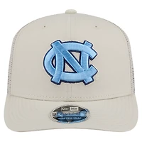 Men's New Era Natural North Carolina Tar Heels Canvas 9SEVENTY Stretch-Snap Adjustable Hat
