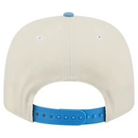 Casquette ajustable New Era blanche/bleu Caroline pour homme, modèle 9SEVENTY, commémorant le 250e anniversaire des Tar Heels de Caroline du Nord.