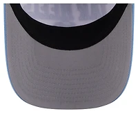 Men's New Era White/Carolina Blue North Carolina Tar Heels Arch Two-Tone Rope 9FORTY A-Frame M-Crown Adjustable Hat