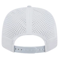 Casquette extensible à boutons-pression New Era blanche pour homme, modèle Perform Vault 9SEVENTY des Tar Heels de Caroline du Nord