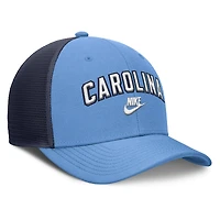 Men's Nike Carolina Blue/Navy North Carolina Tar Heels Legacy Arch Rise Performance Trucker Adjustable Hat