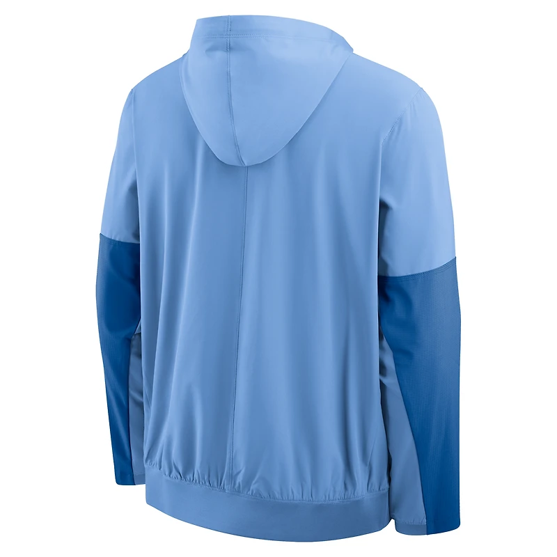 Men's Nike Carolina Blue North Tar Heels Anorak Half-Zip Hoodie Jacket