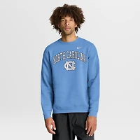Sweat-shirt Nike Carolina Blue pour homme, motif Arch, North Tar Heels
