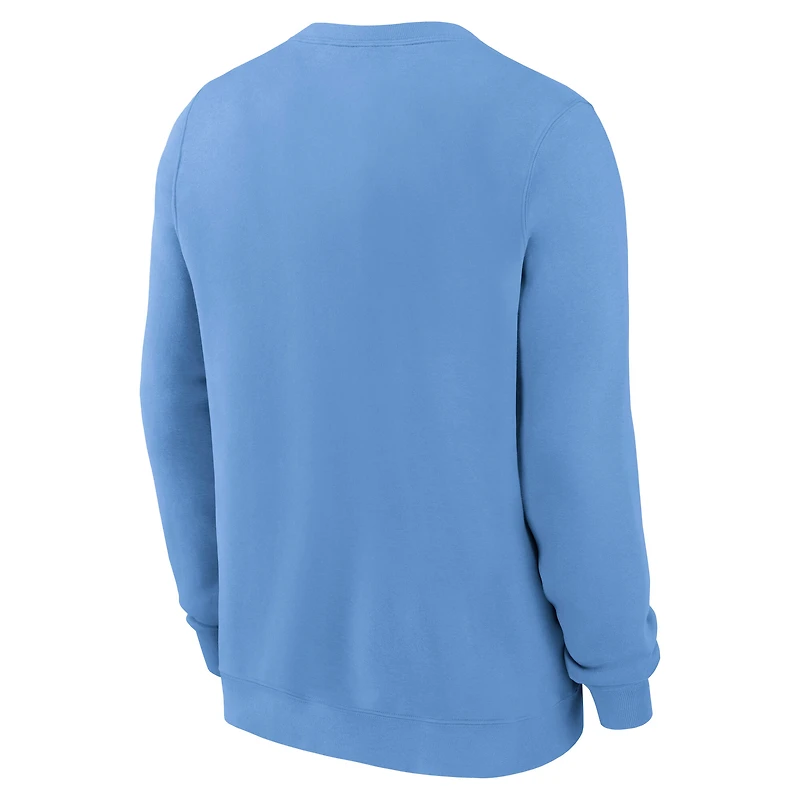 Sweat-shirt Nike Carolina Blue pour homme, motif Arch, North Tar Heels